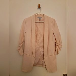 Blush pink 3 quarter sleeve Blazer